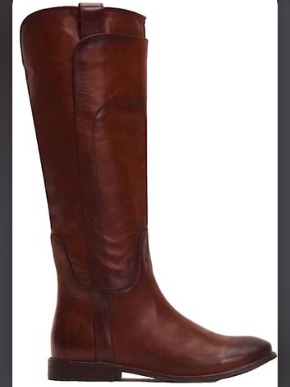 VTG Frye Paige Tall Riding Boot in Cognac. Size 7.5